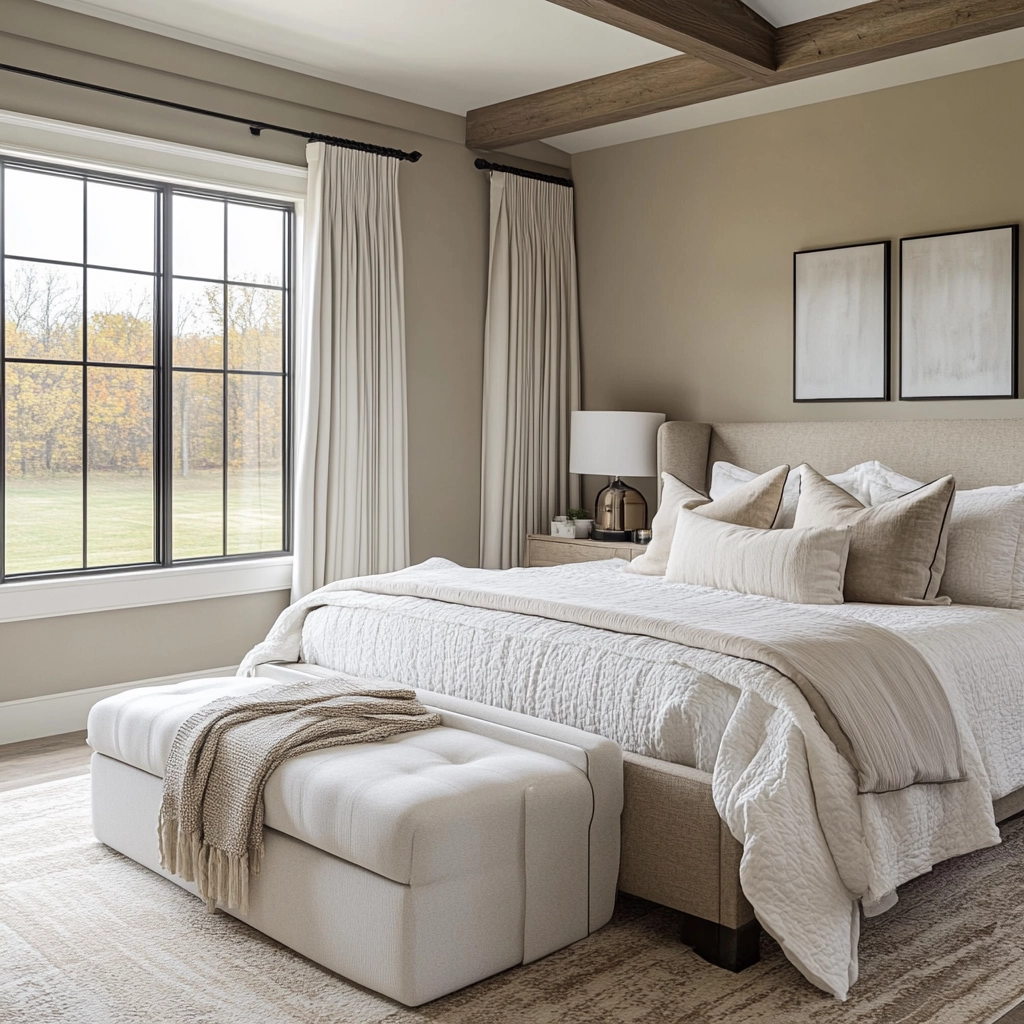 farmhouse bedroom furniture ideas 46