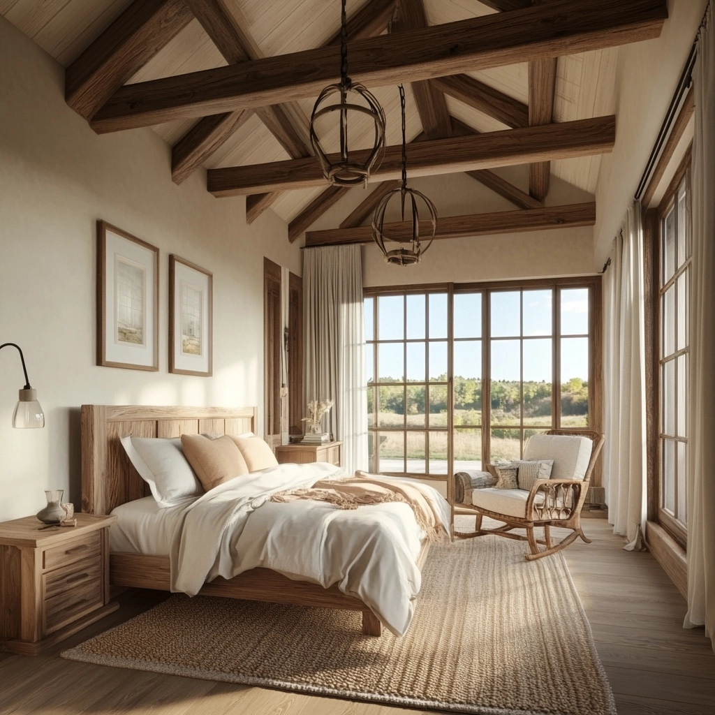farmhouse bedroom furniture ideas 61