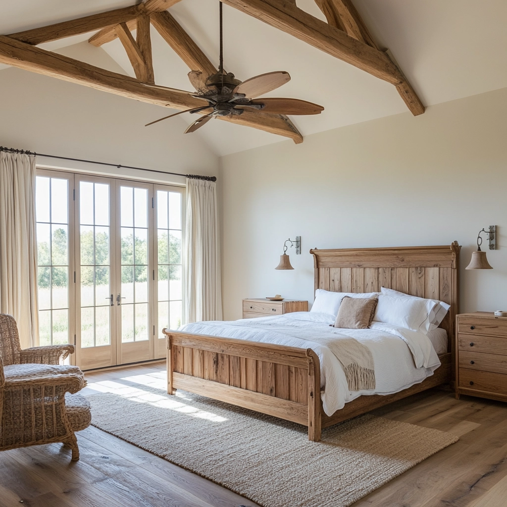 farmhouse bedroom furniture ideas 64