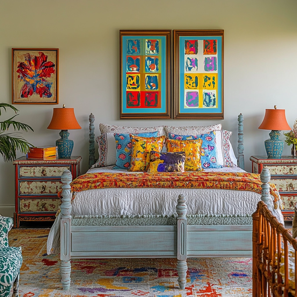farmhouse bedroom furniture ideas 75