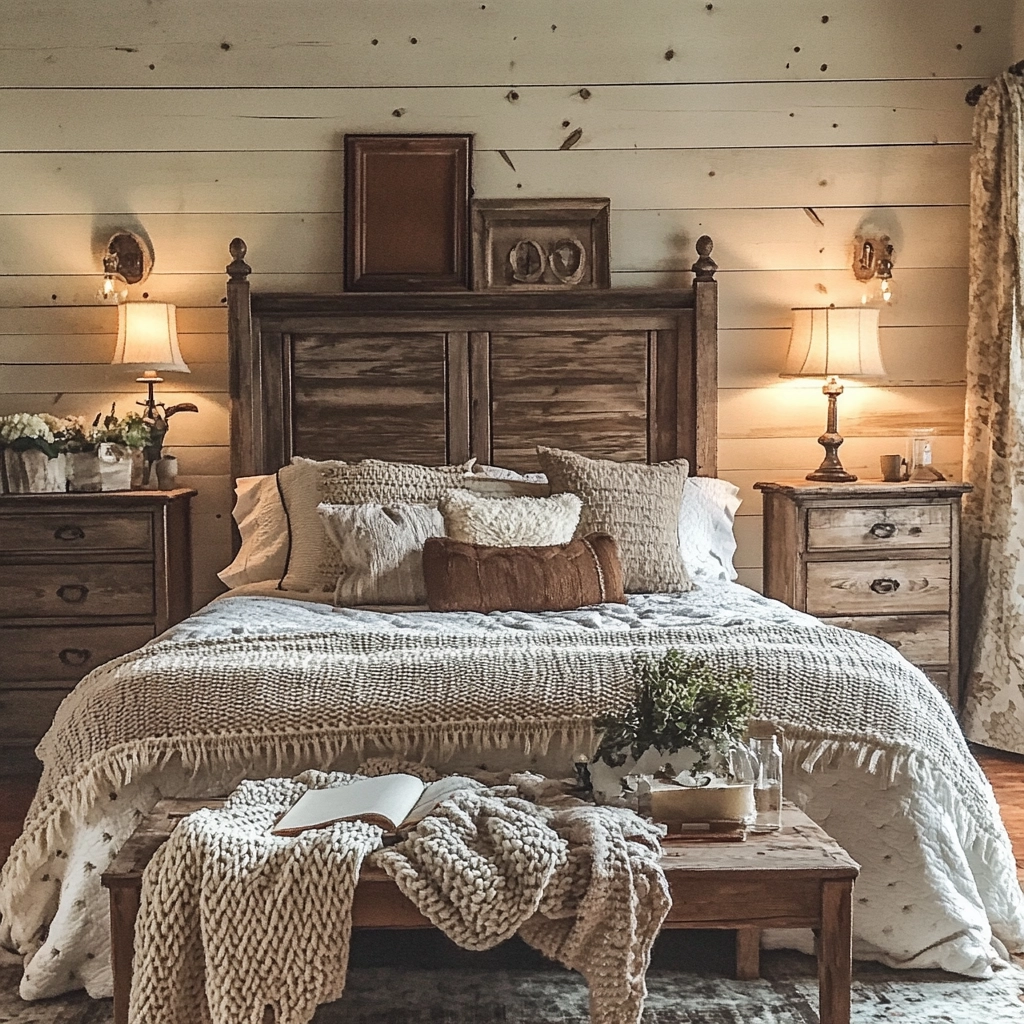 farmhouse bedroom ideas 76