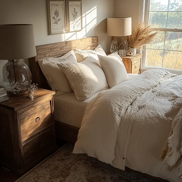 farmhouse bedroom nightstands 1