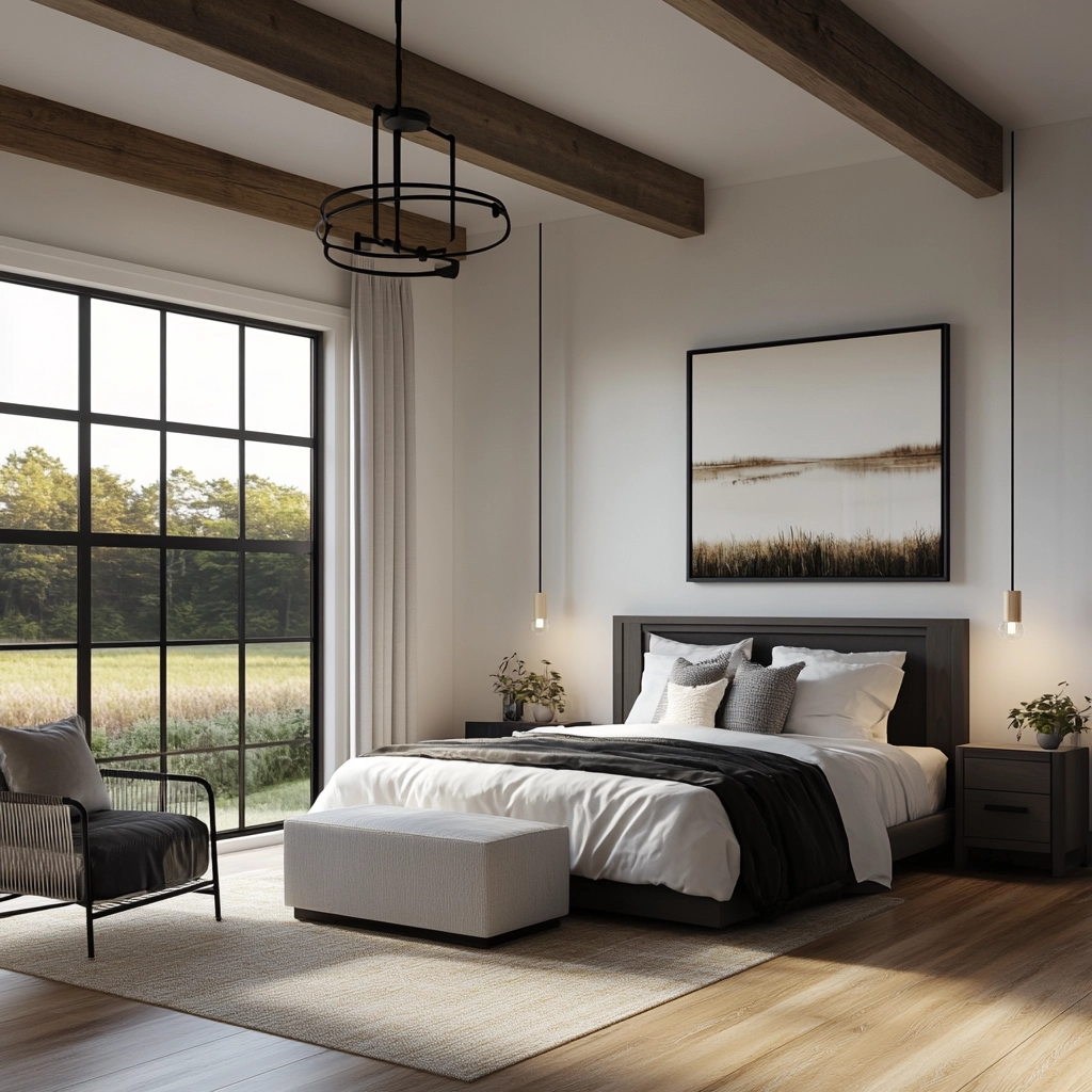 farmhouse bedroom paint ideas 55