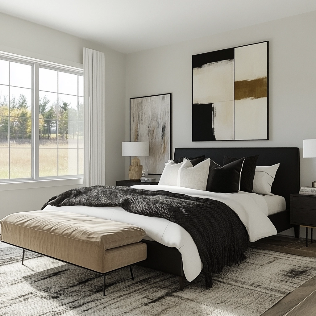 farmhouse bedroom paint ideas 56