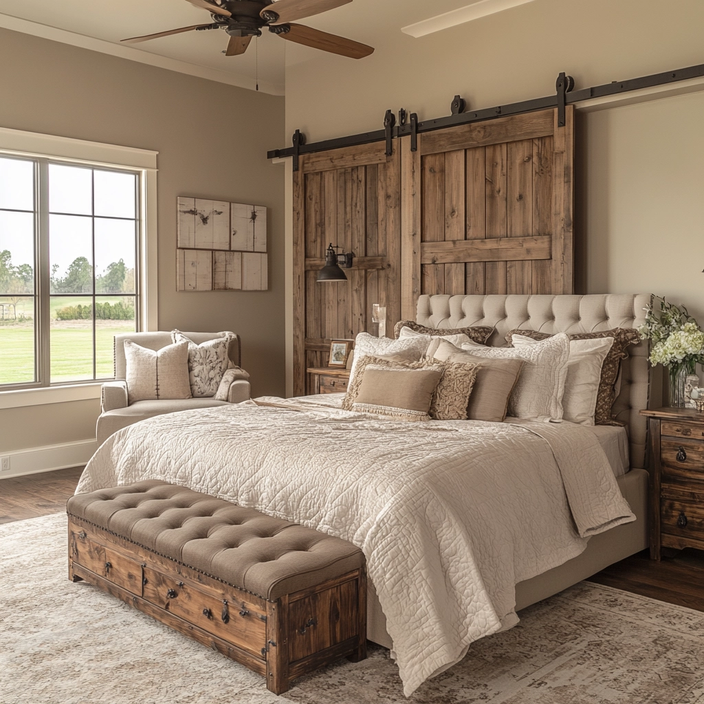 farmhouse bedroom paint ideas 62