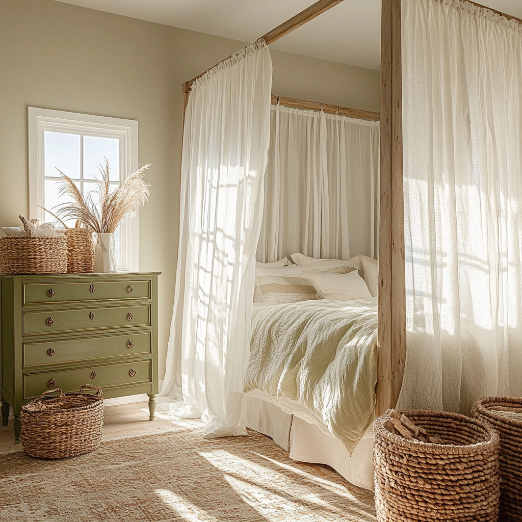 farmhouse bedroom paint ideas 7