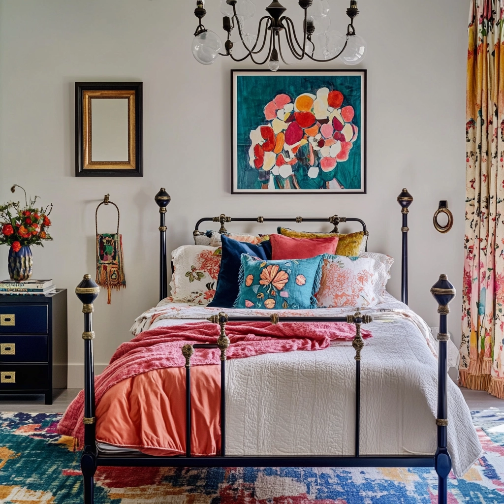 farmhouse bedroom paint ideas 74