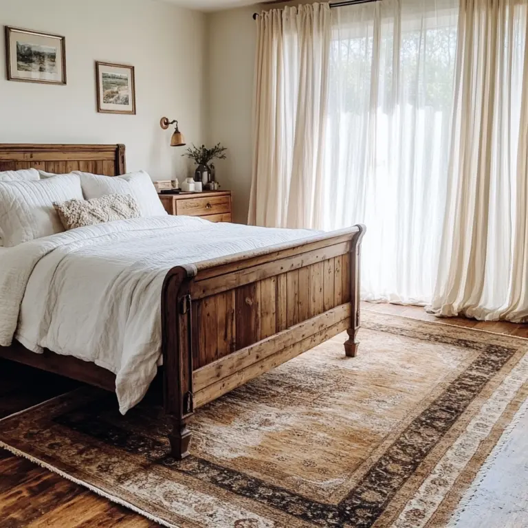 farmhouse bedroom rug 1
