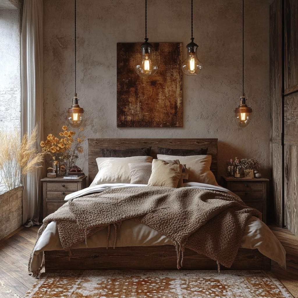 farmhouse bedroom wall 55