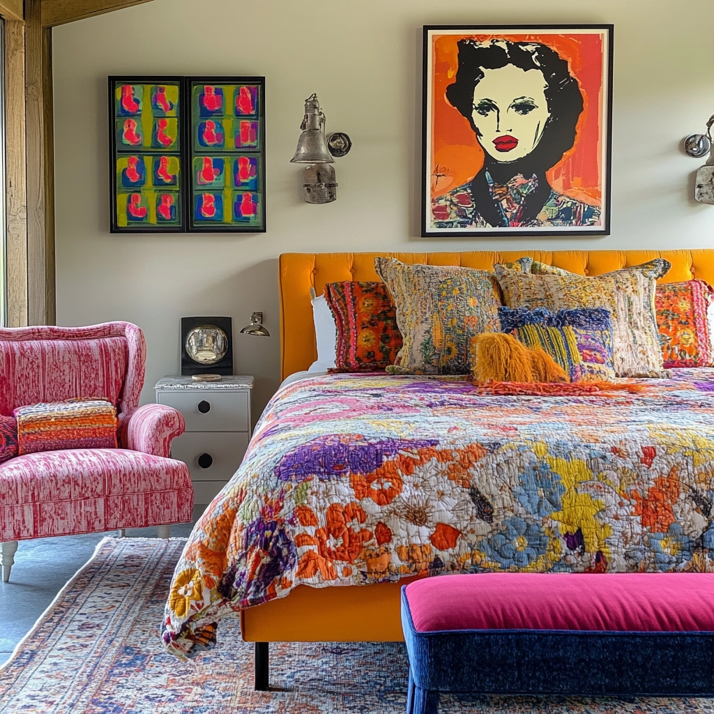 farmhouse bedroom wall 63