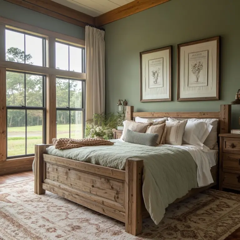 farmhouse bedroom wall color 1