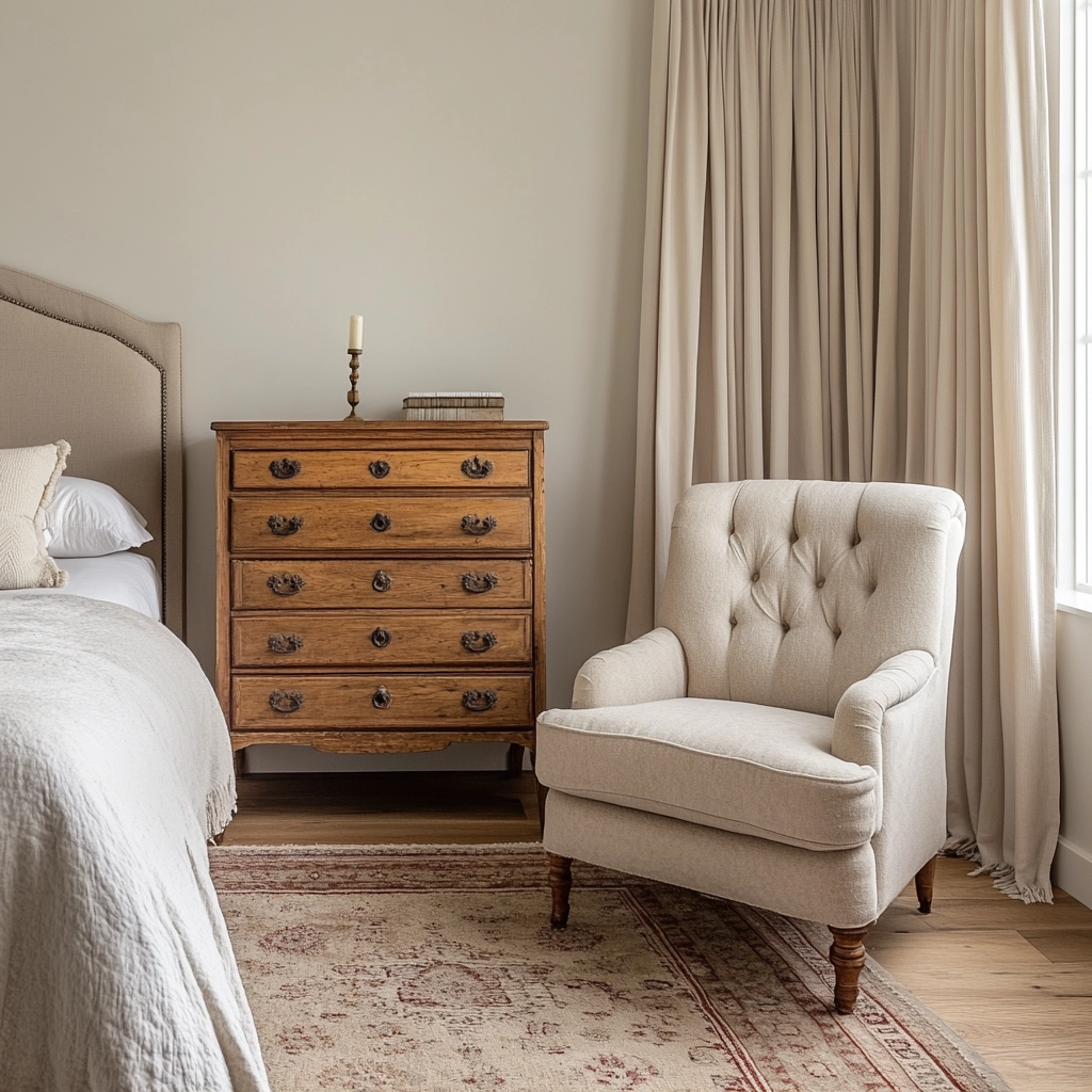 farmhouse bedroom wall color 12