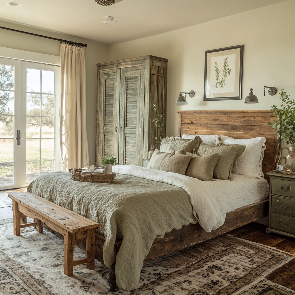 farmhouse bedroom wall color 2