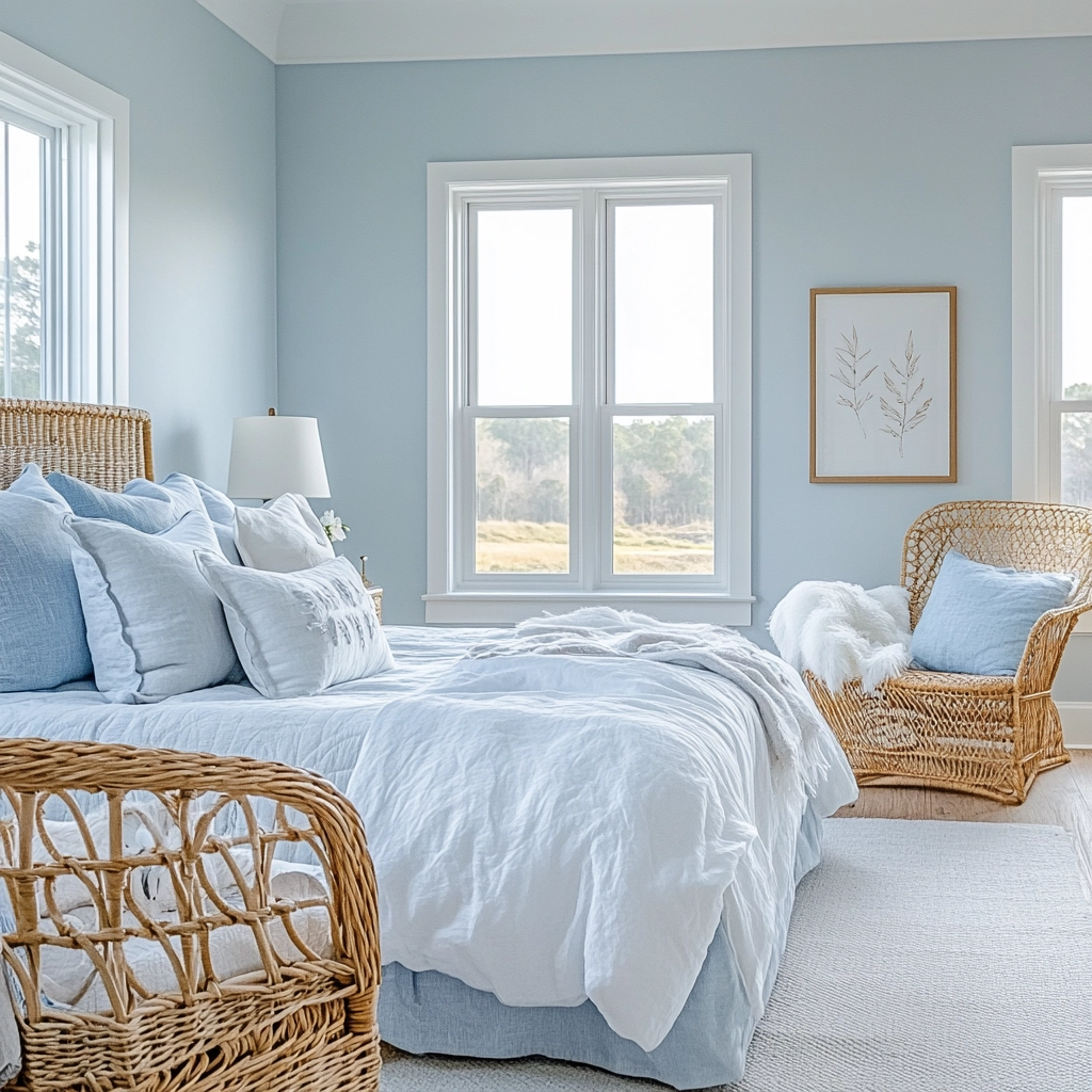 farmhouse bedroom wall color 26