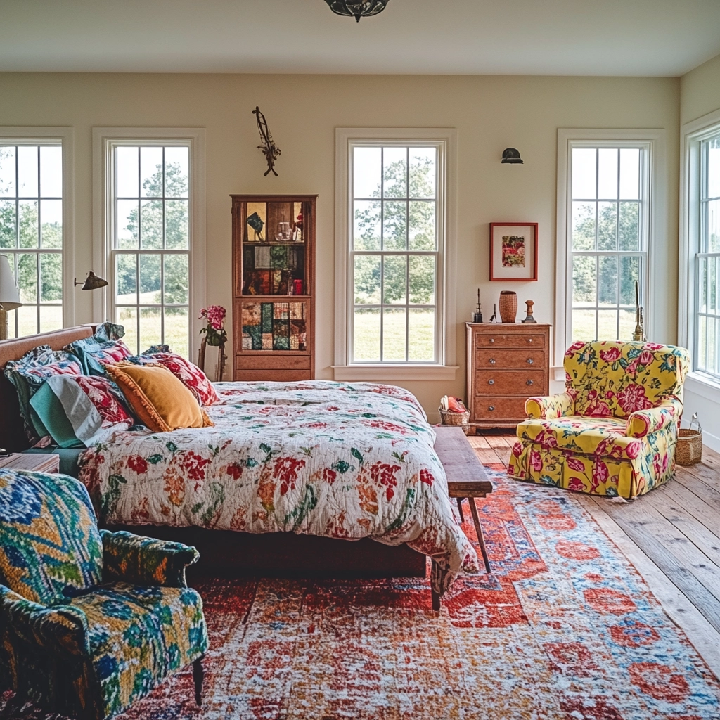farmhouse bedroom wall color 35