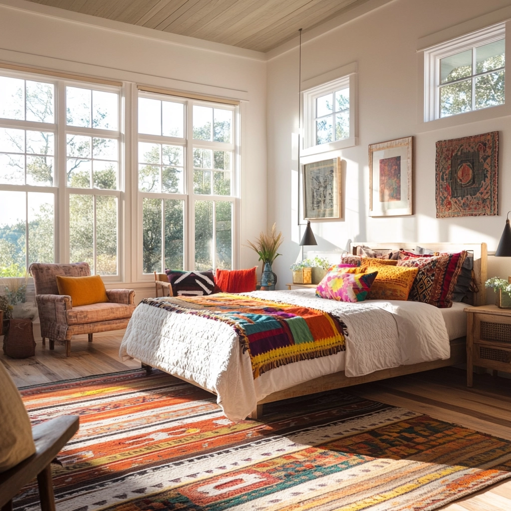 farmhouse bedroom wall color 36
