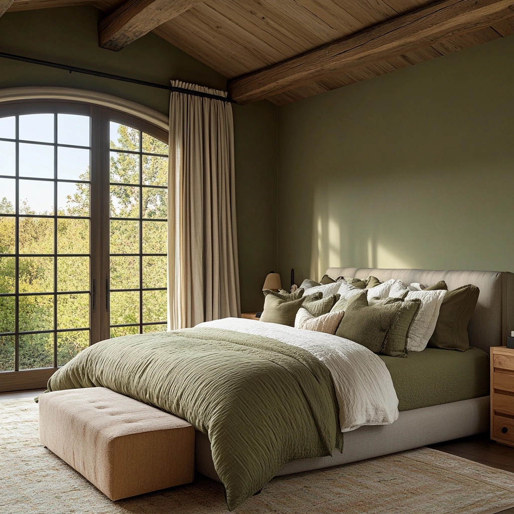 farmhouse bedroom wall color 45