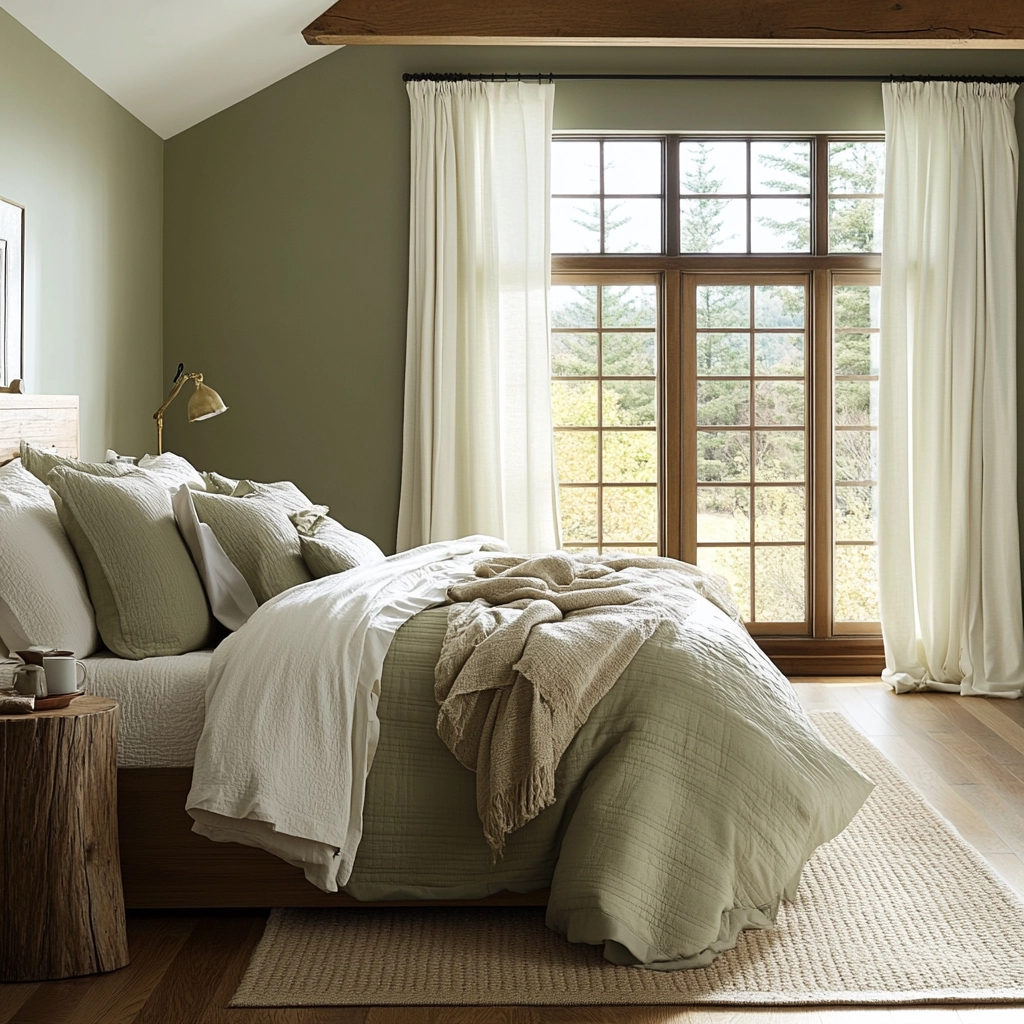 farmhouse bedroom wall color 48