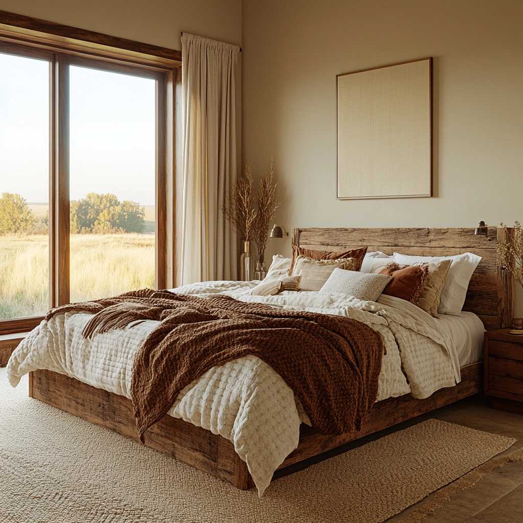 farmhouse bedroom wall color 49