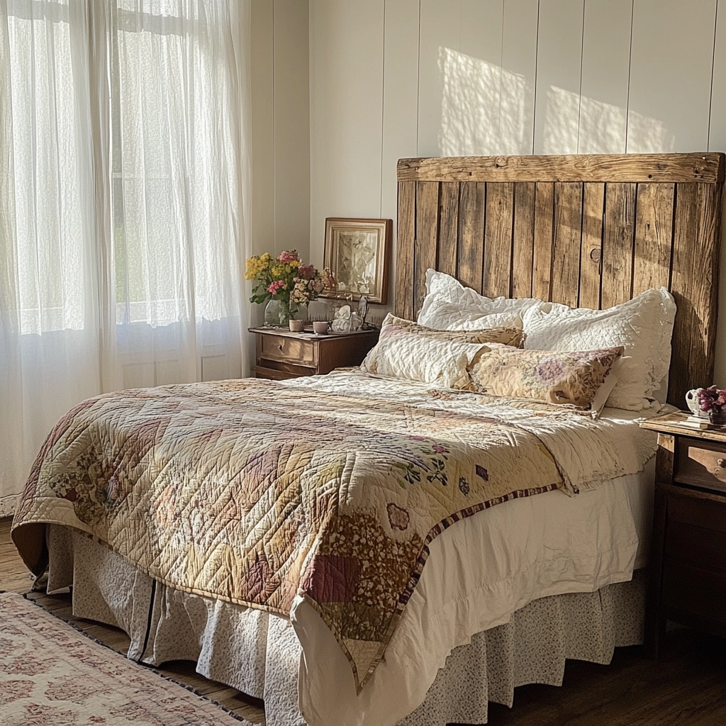 farmhouse bedroom wall decor above bed 1