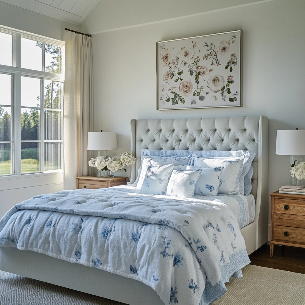 farmhouse bedroom wall decor above bed 10