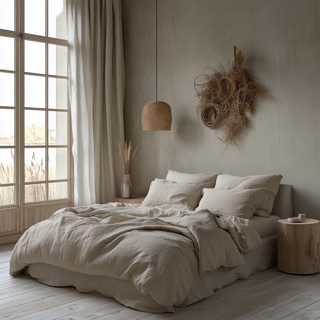 farmhouse bedroom wall decor above bed 16