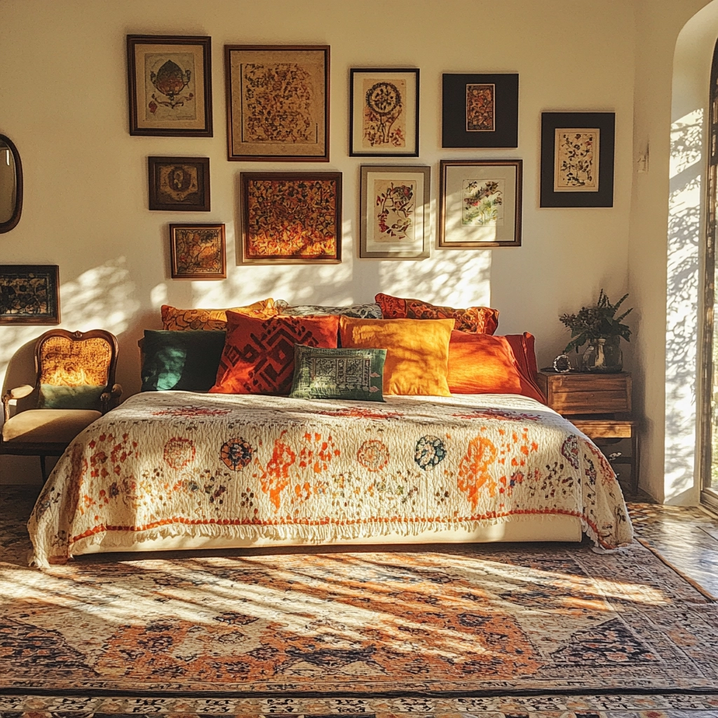 farmhouse bedroom wall decor above bed 19