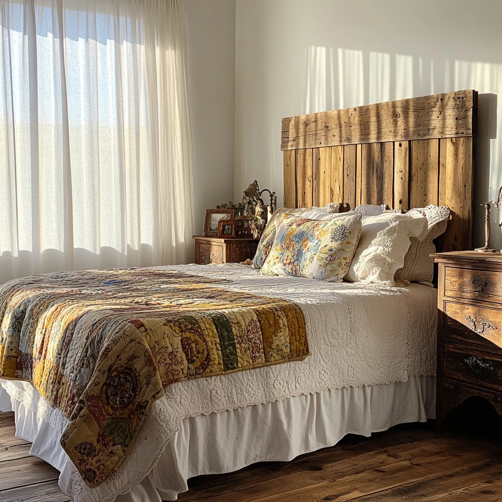farmhouse bedroom wall decor above bed 3