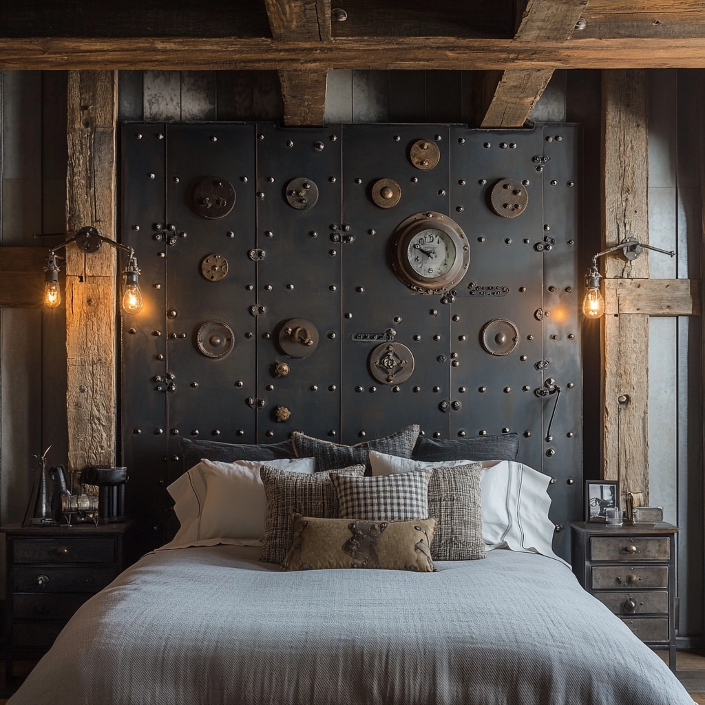 farmhouse bedroom wall decor above bed 33