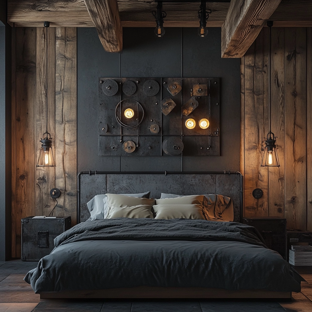 farmhouse bedroom wall decor above bed 36