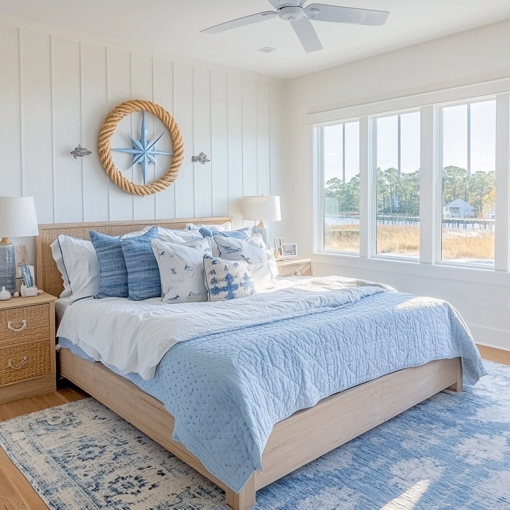 farmhouse bedroom wall decor above bed 39