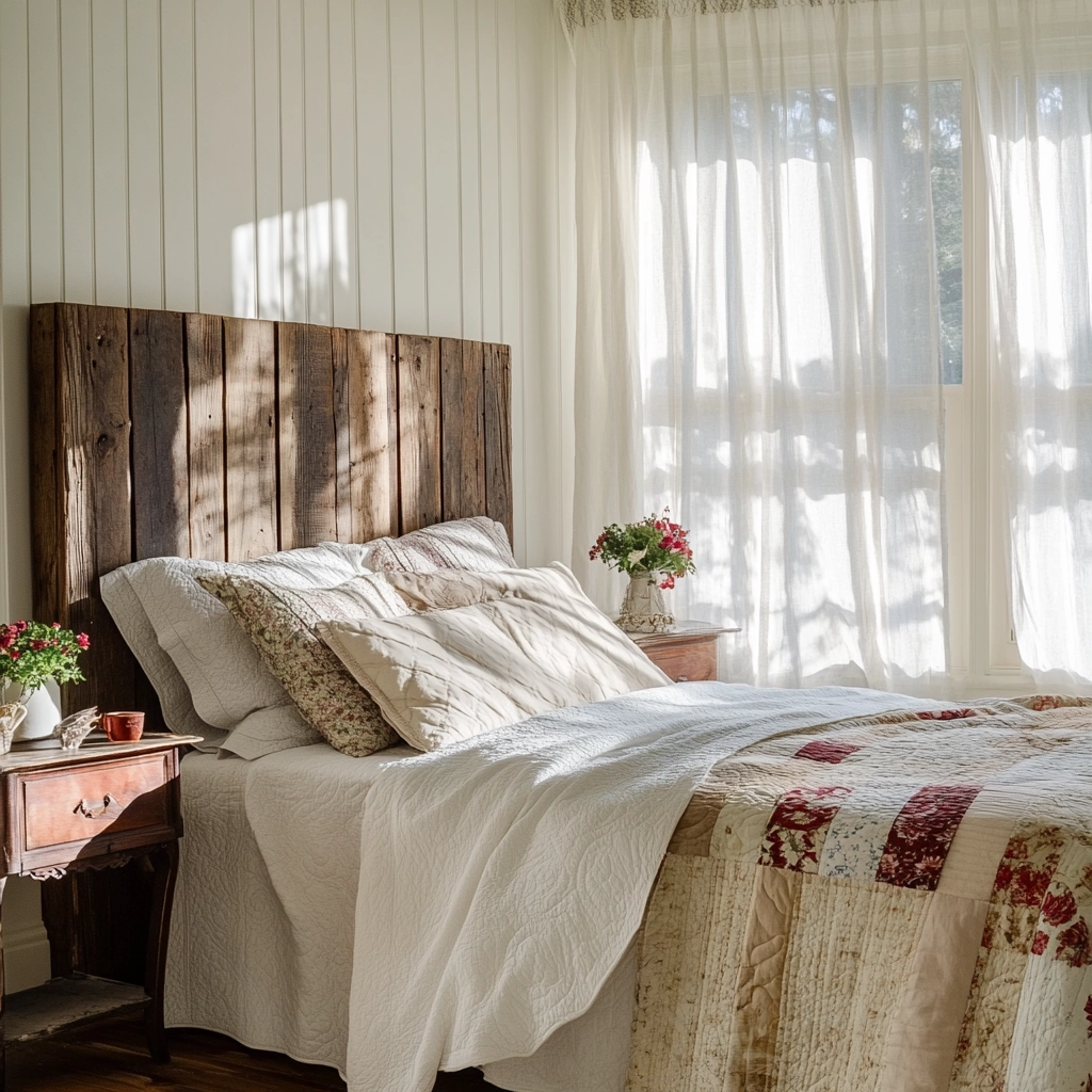 farmhouse bedroom wall decor above bed 4