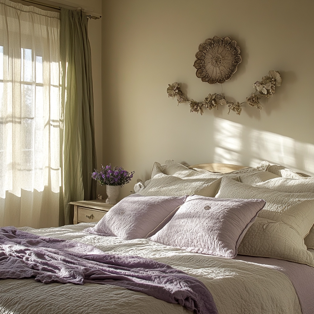 farmhouse bedroom wall decor above bed 45