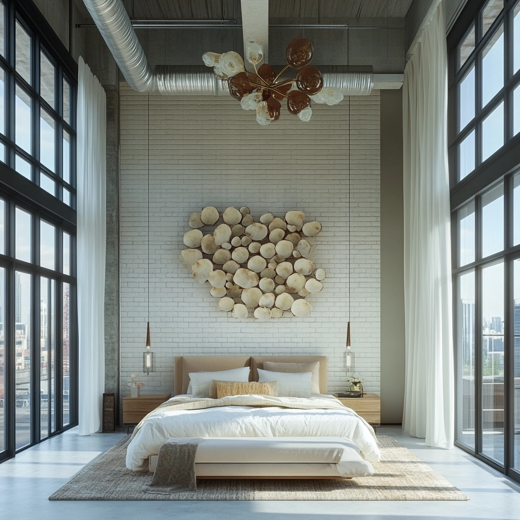 farmhouse bedroom wall decor above bed 52