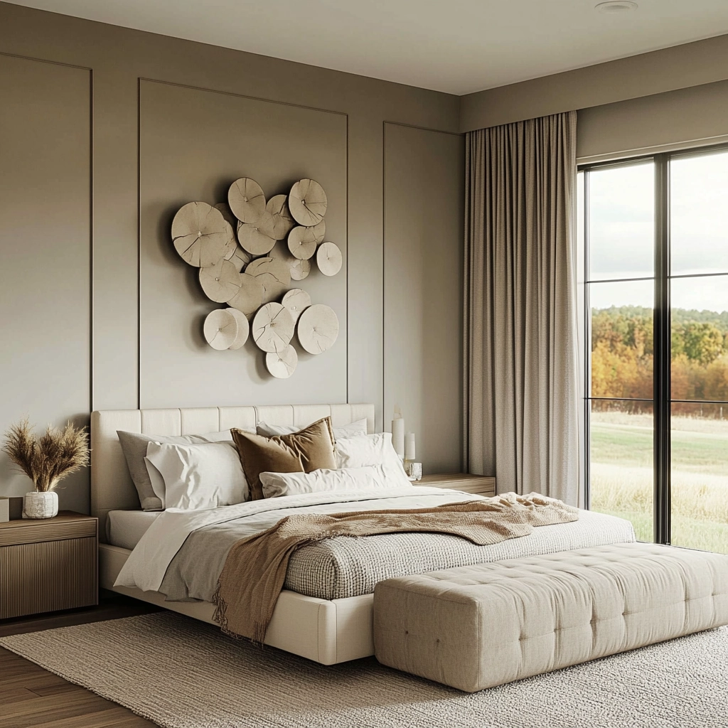 farmhouse bedroom wall decor above bed 72