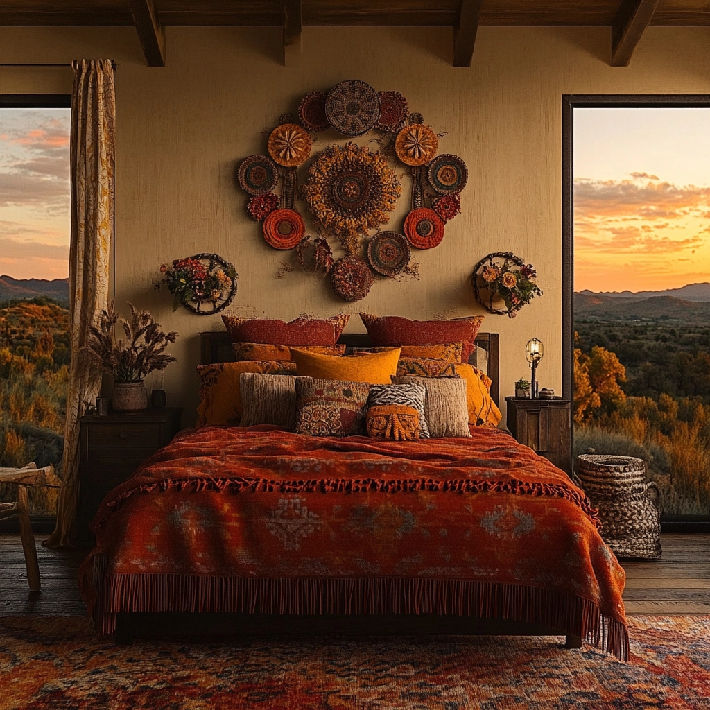 farmhouse bedroom wall decor above bed 79