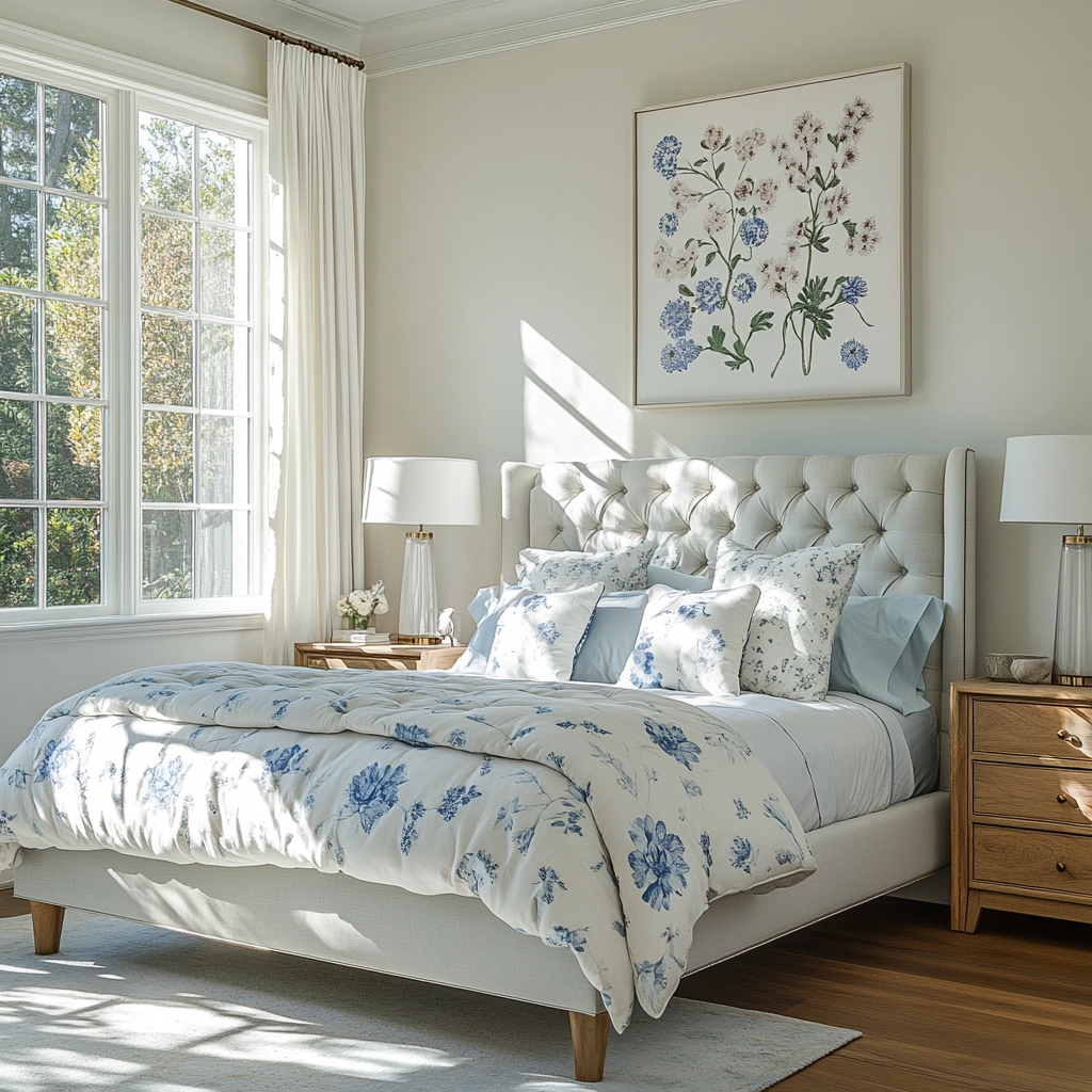 farmhouse bedroom wall decor above bed 9
