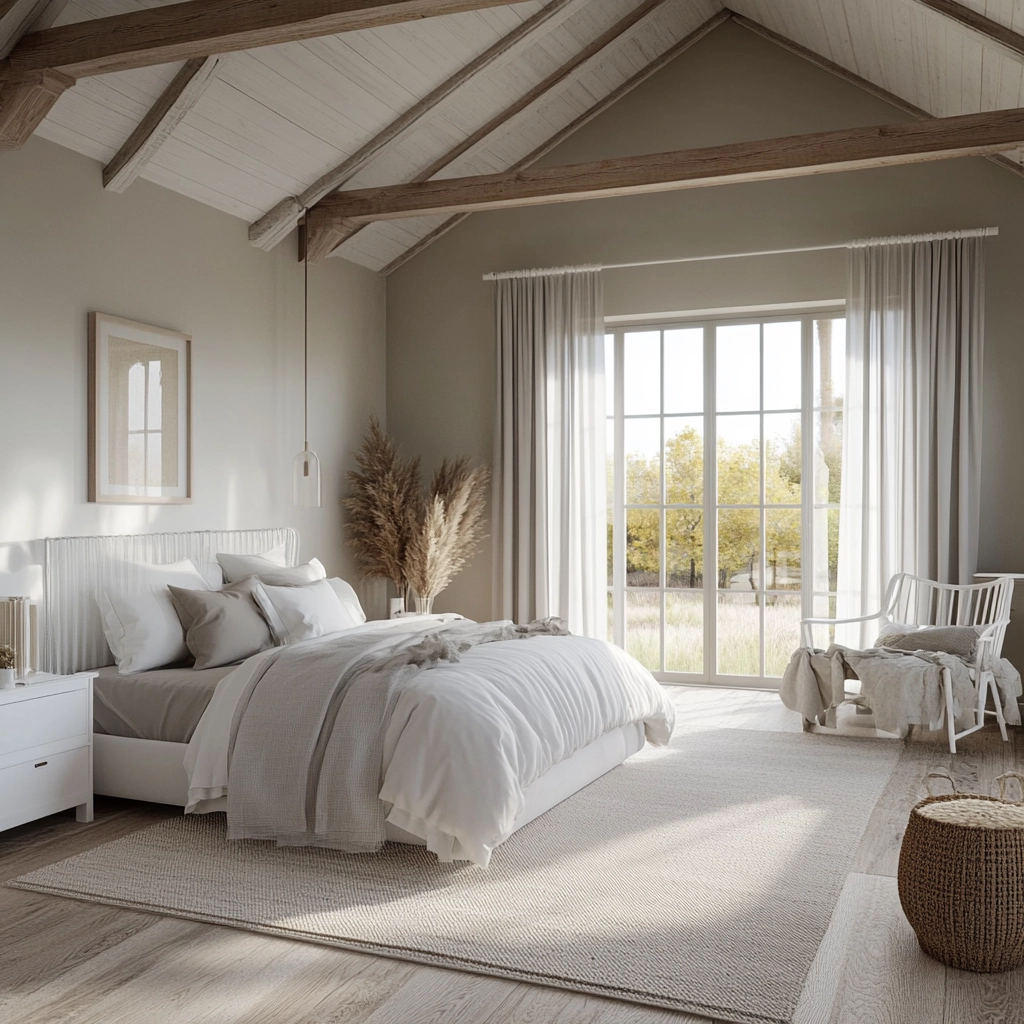 farmhouse bedroom white furniture 11