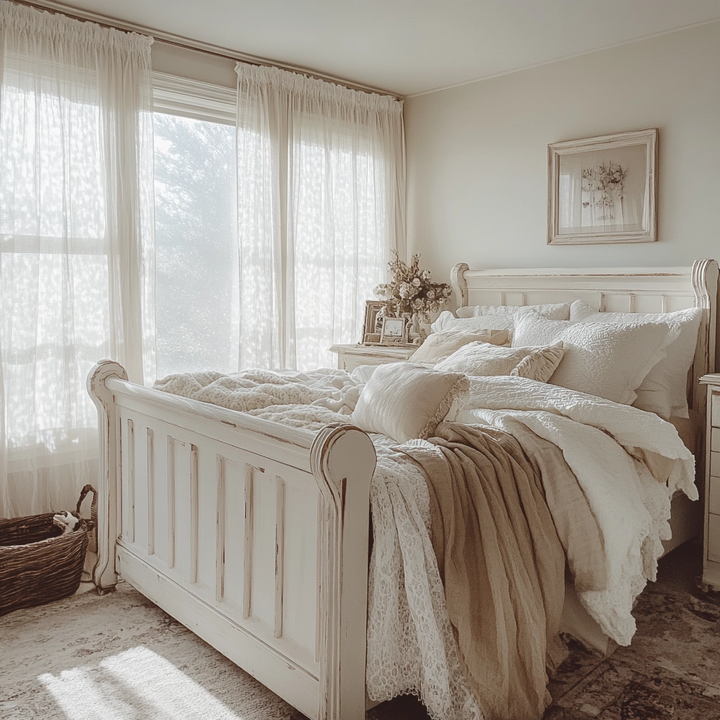 farmhouse bedroom white furniture 3