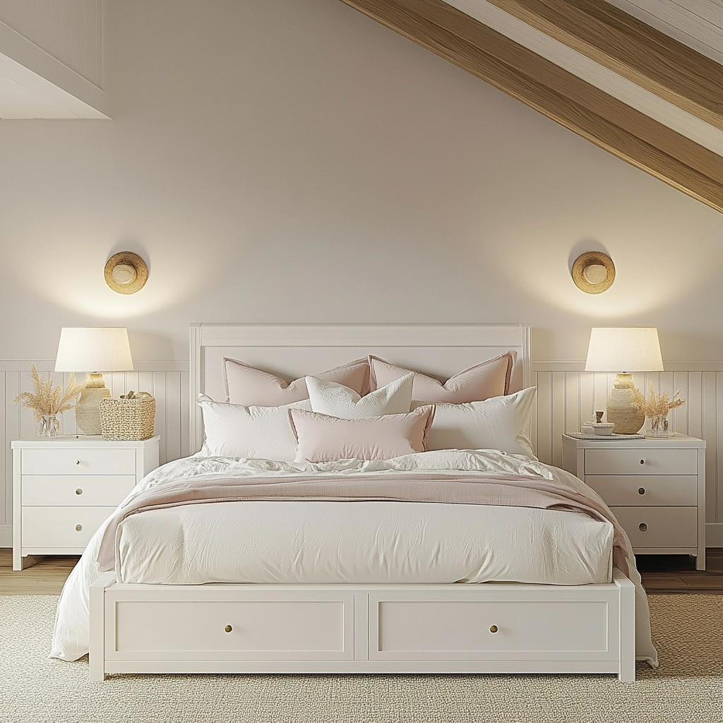 farmhouse bedroom white furniture 7