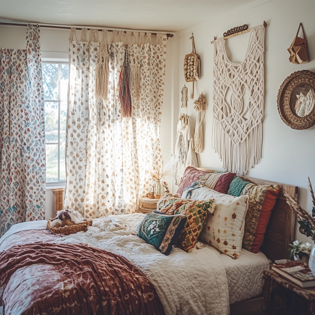 farmhouse bedroom window treatments 22