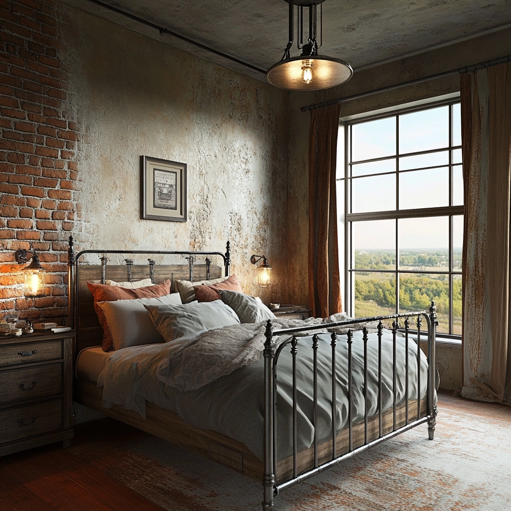 farmhouse bedroom window treatments 29