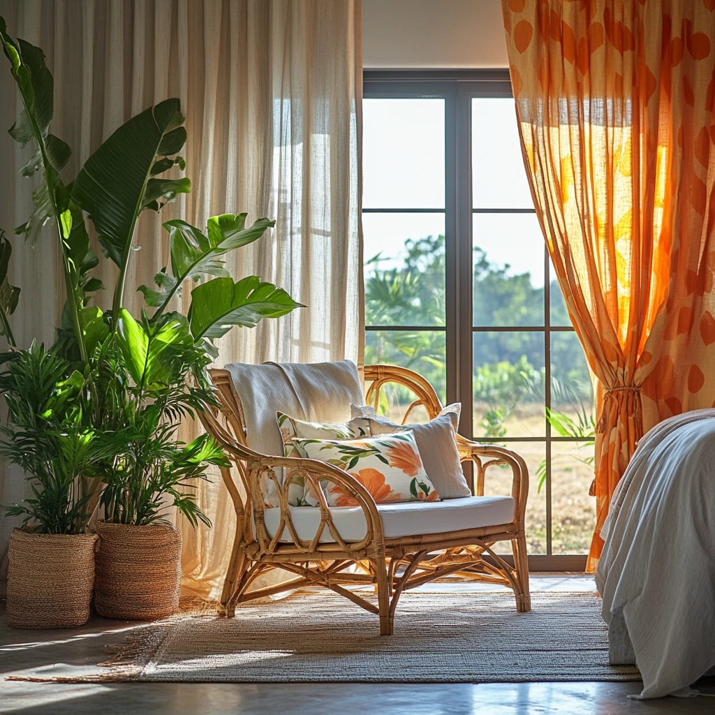 farmhouse bedroom window treatments 37