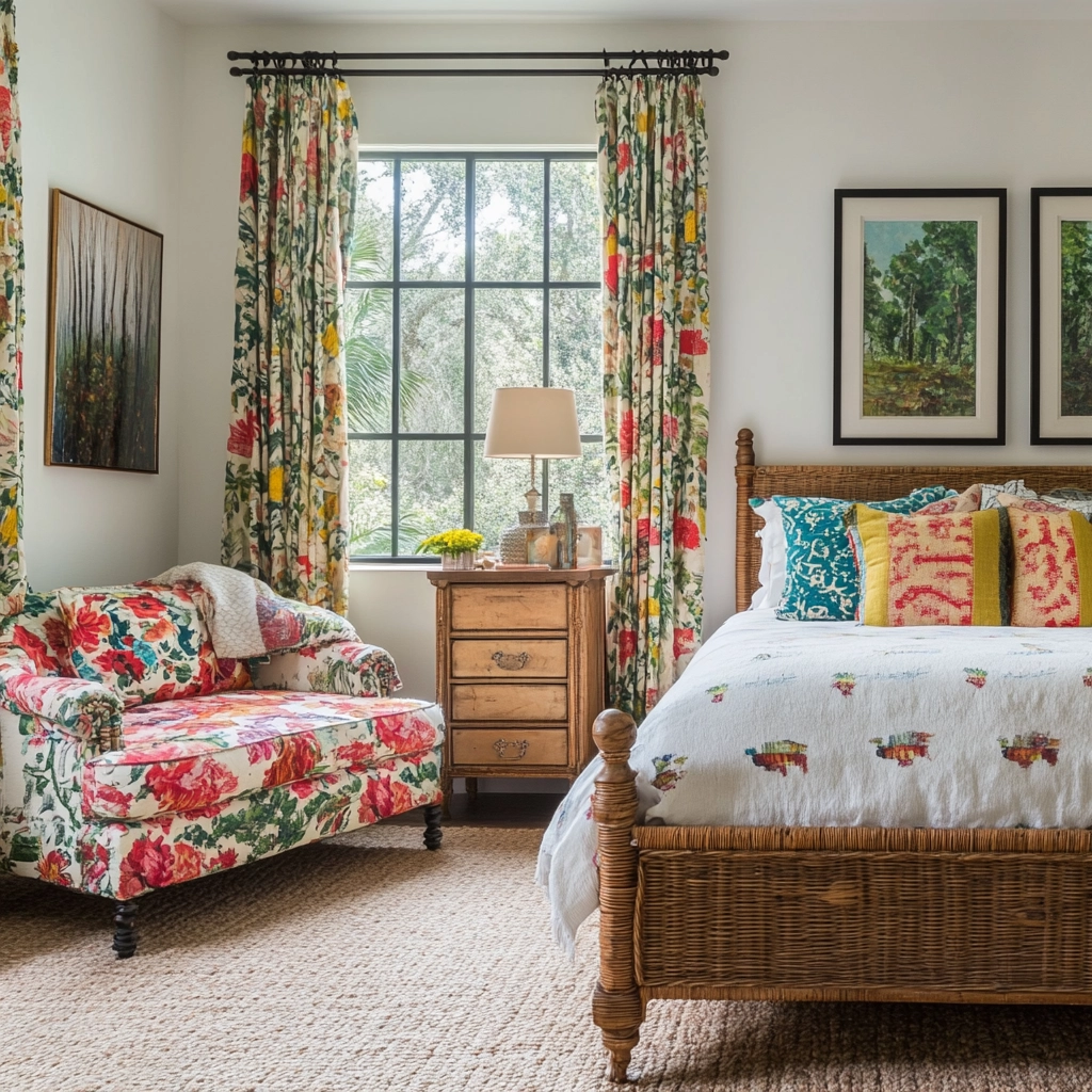 farmhouse bedroom window treatments 47