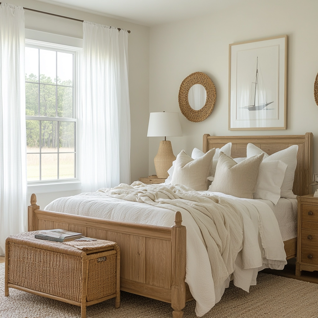 farmhouse bedroom window treatments 58