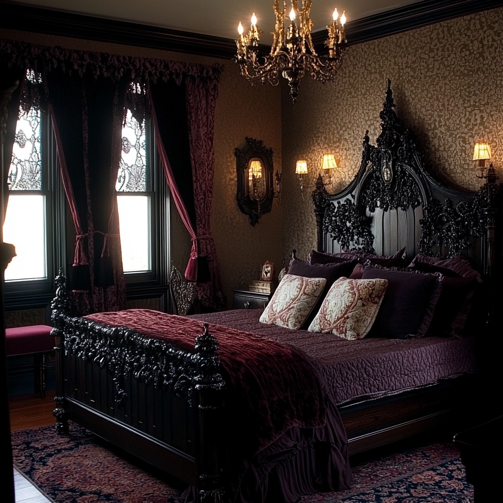 farmhouse bedroom window treatments 76