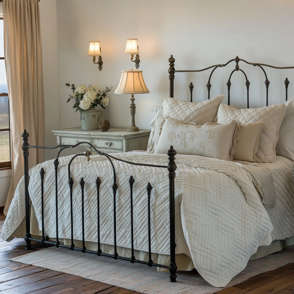 farmhouse bedroom window treatments 8