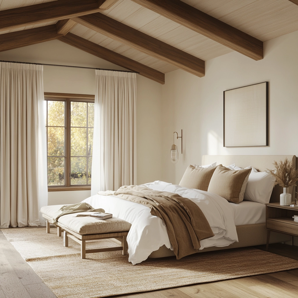 farmhouse bedroom window treatments 80