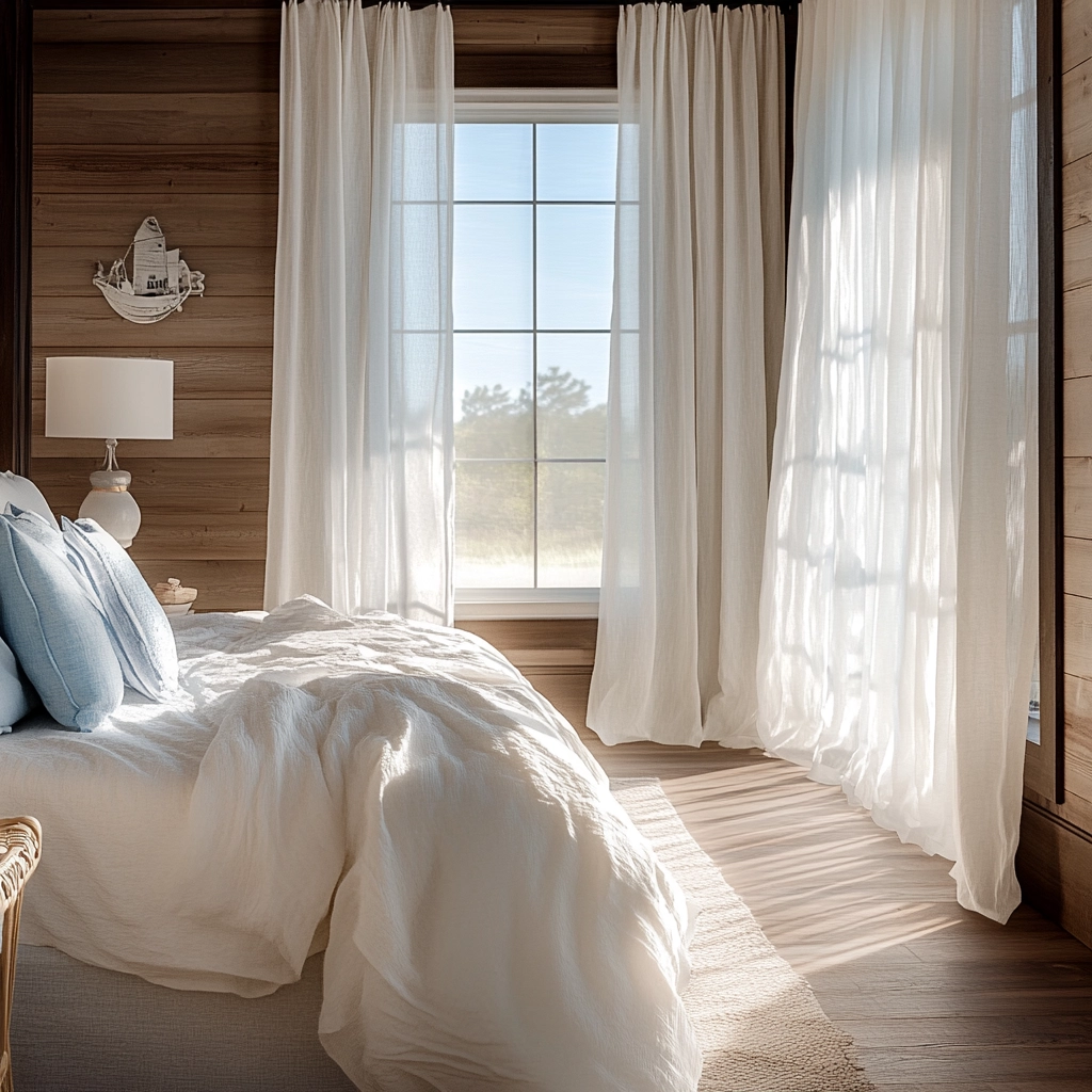 farmhouse bedroom with dark furniture 42