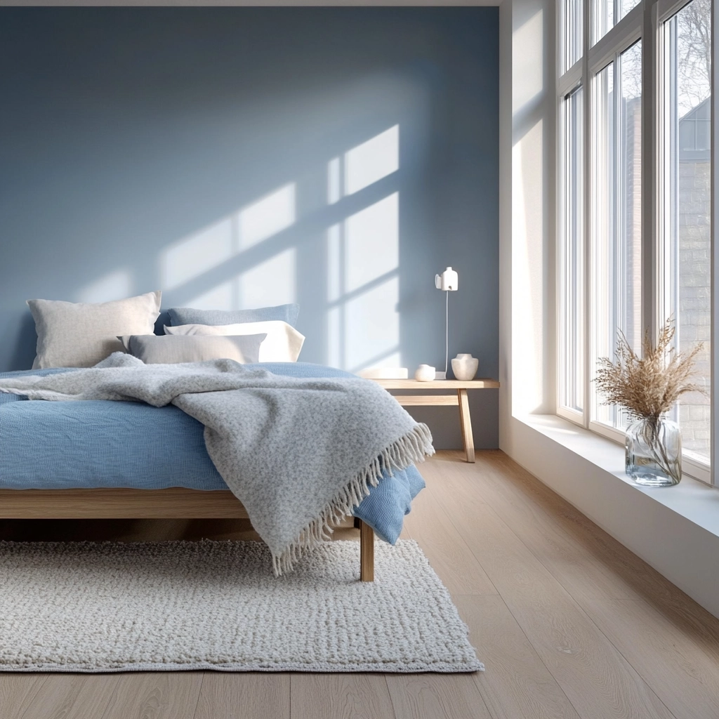 farmhouse blue bedroom 10